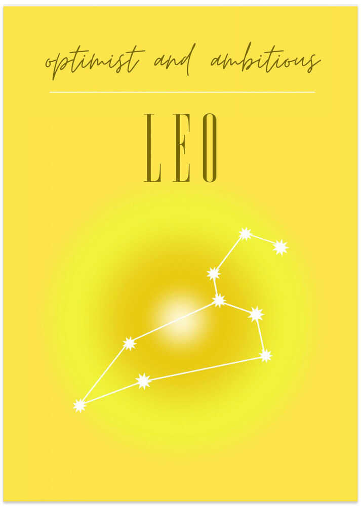 Leo Zodiac Print Art