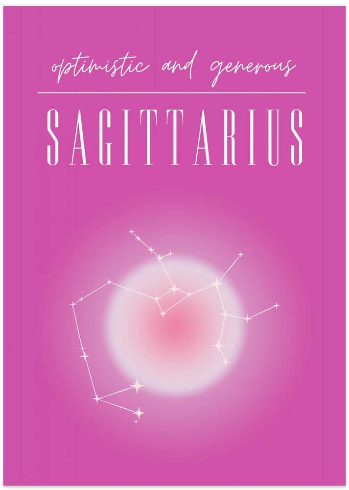 Sagittarius Zodiac Print Art