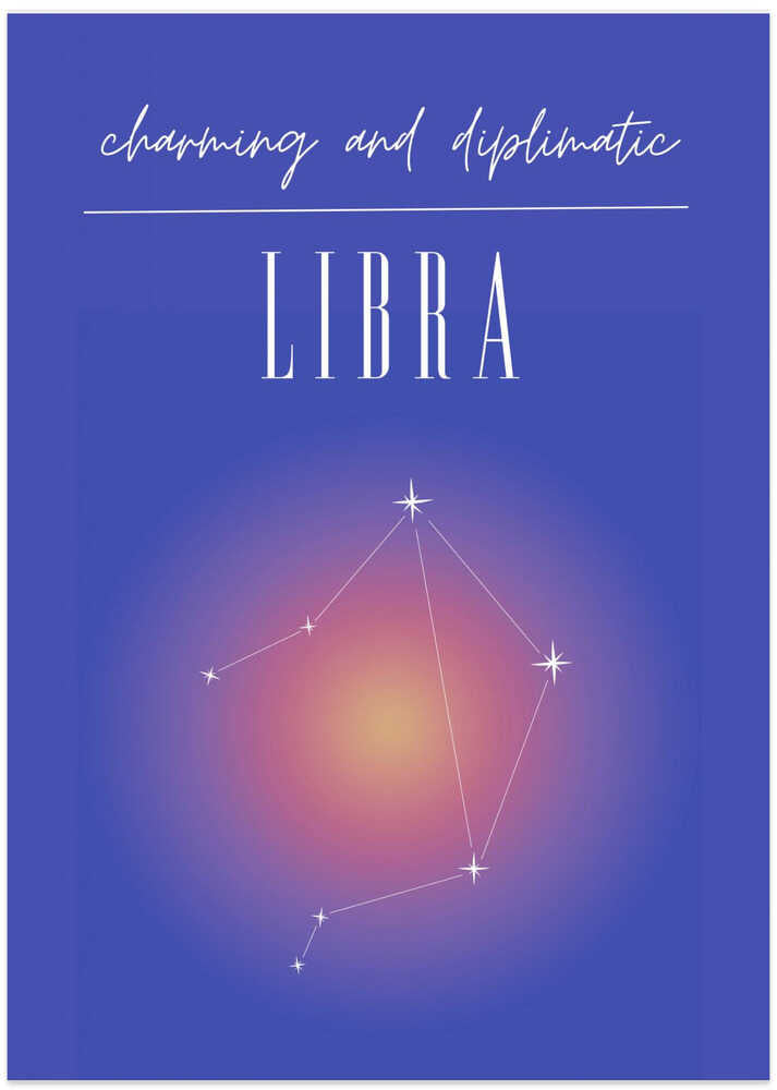 Libra Zodiac Print Art