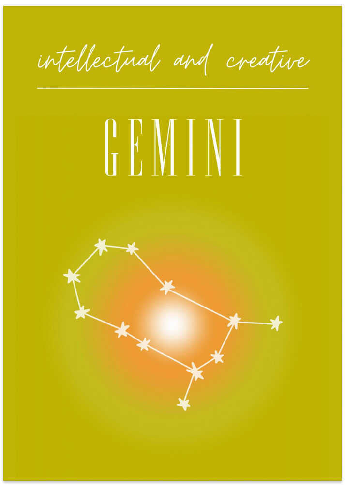 Gemini Zodiac Print Art