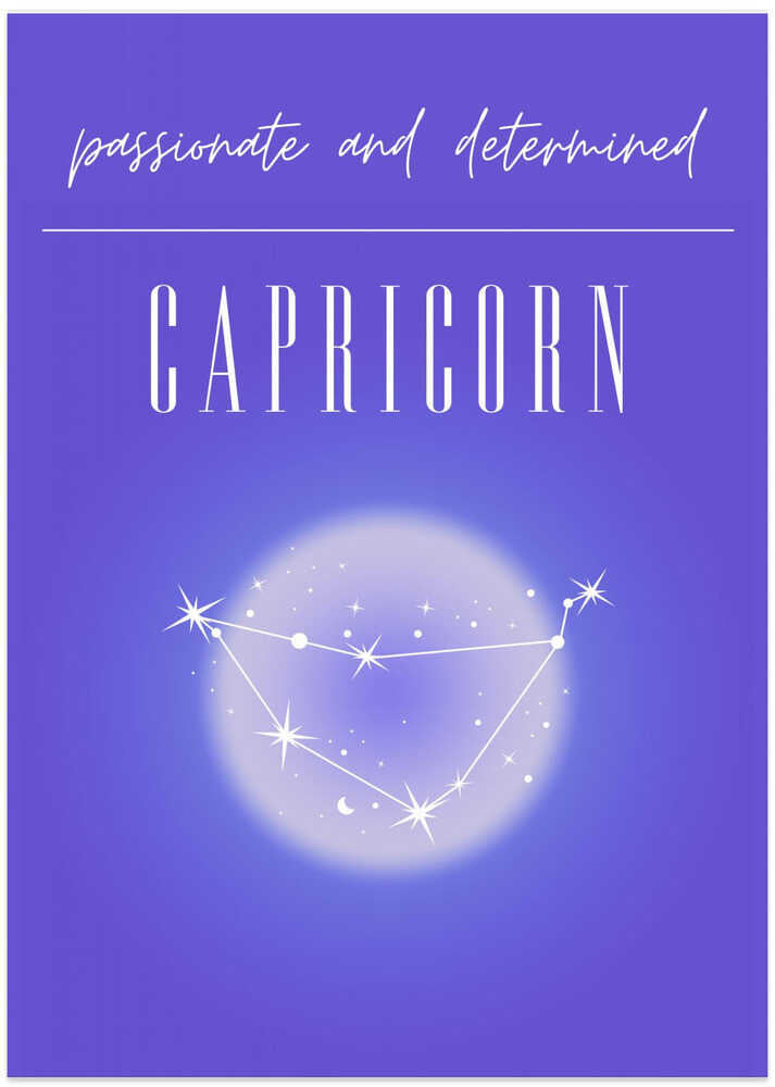 Capricorn Zodiac Print Art