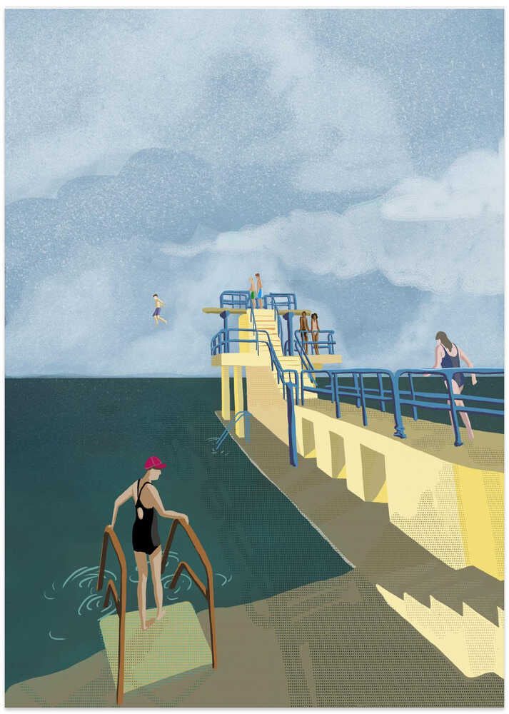 Blackrock, Salthill, Galway Ireland Art Print