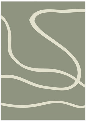 Art Prints of Green Lines 02