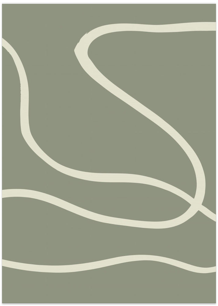 Art Prints of Green Lines 02