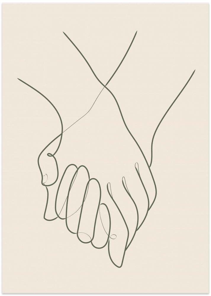 Holding Hands Green