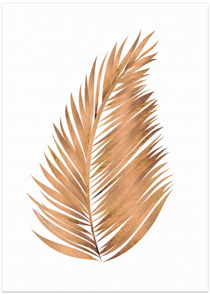 Copper gold palm leaf 6
