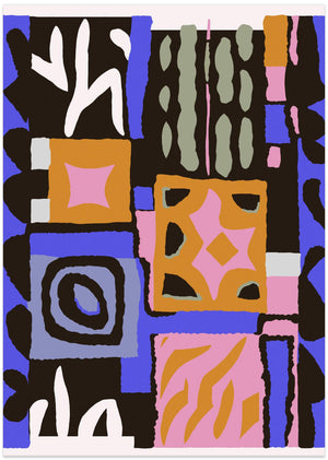 Art Prints of Purple Peru Pattern