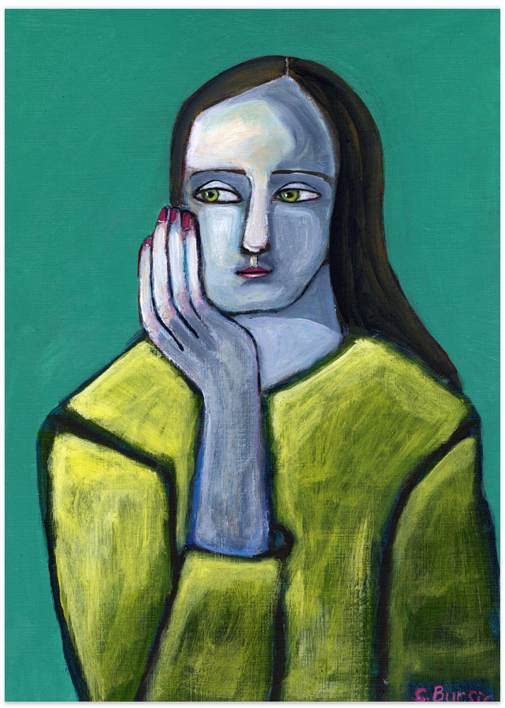 Woman with Big Hands