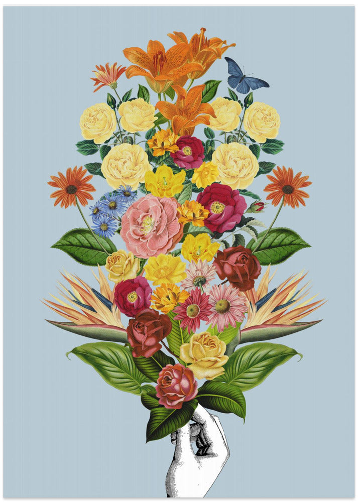 Botanical blue bouquet