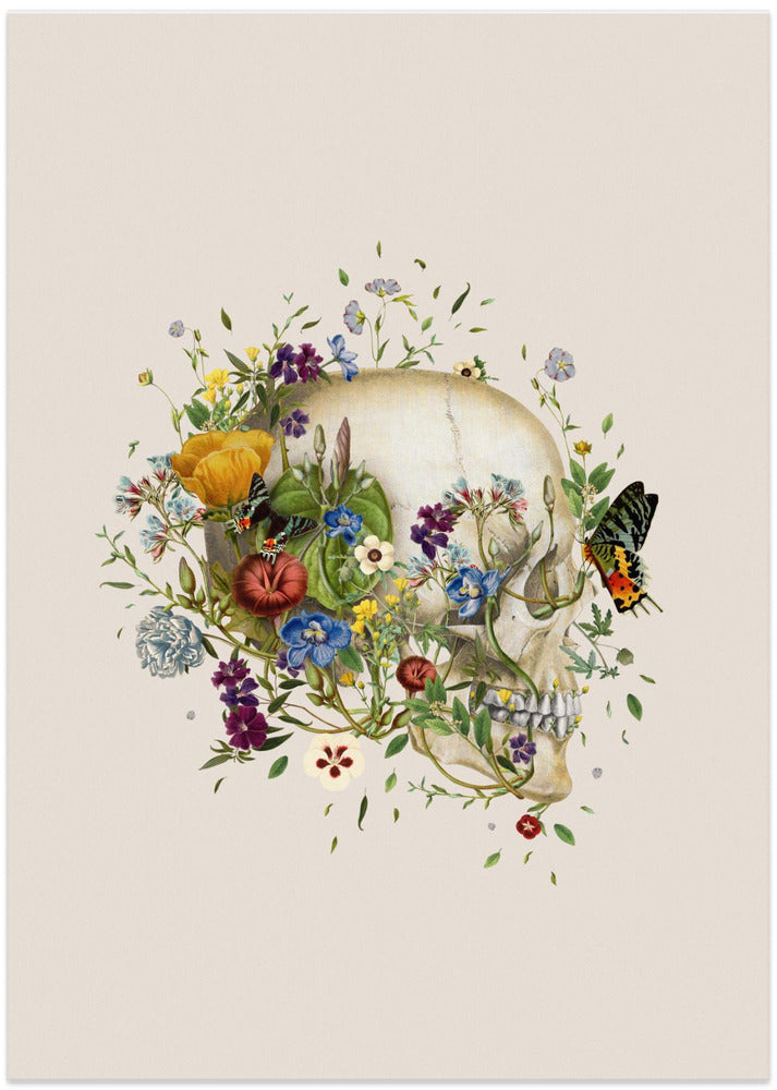 Floral skull
