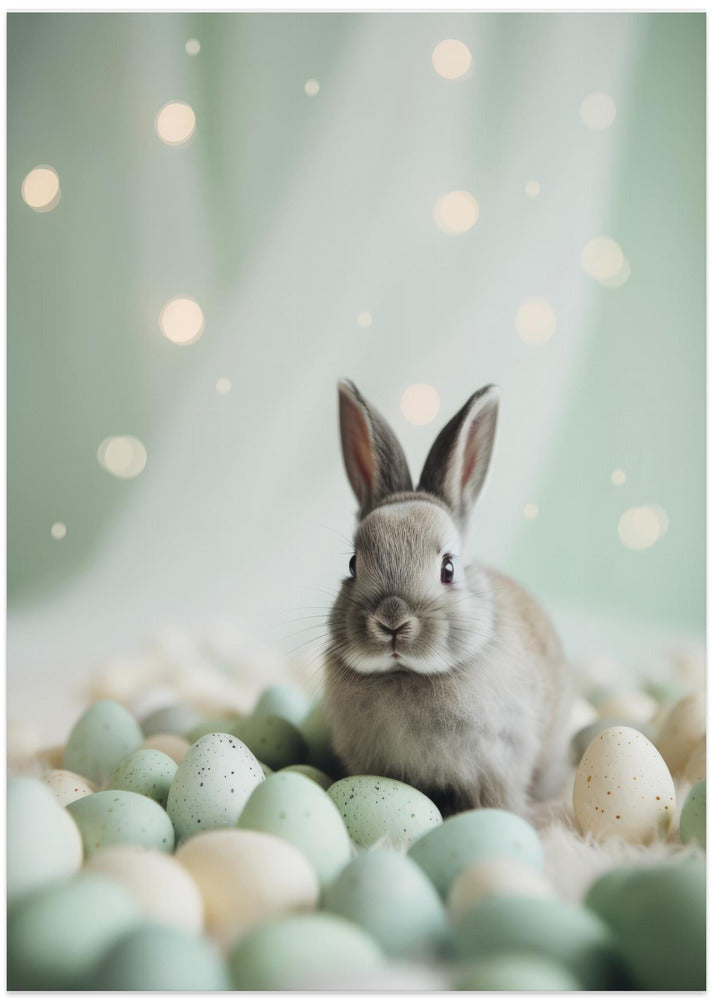 Bunny and Pastel Eggs