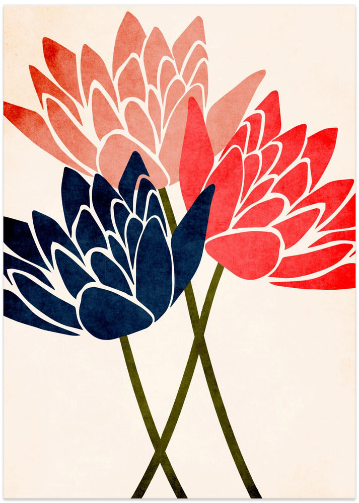 Three Dancing Blossoms