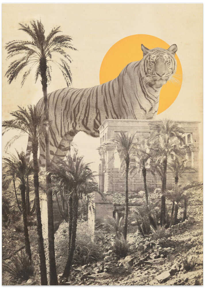 Giant Tiger In Ruins