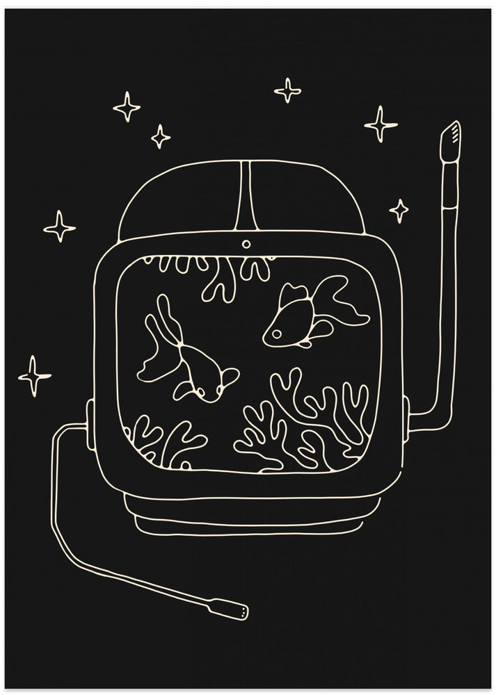 Astronaut and Fishes