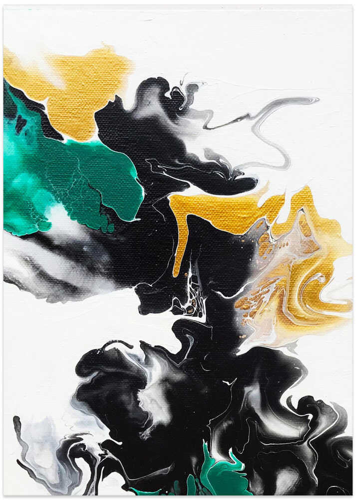 Green and Gold Ribbons 2