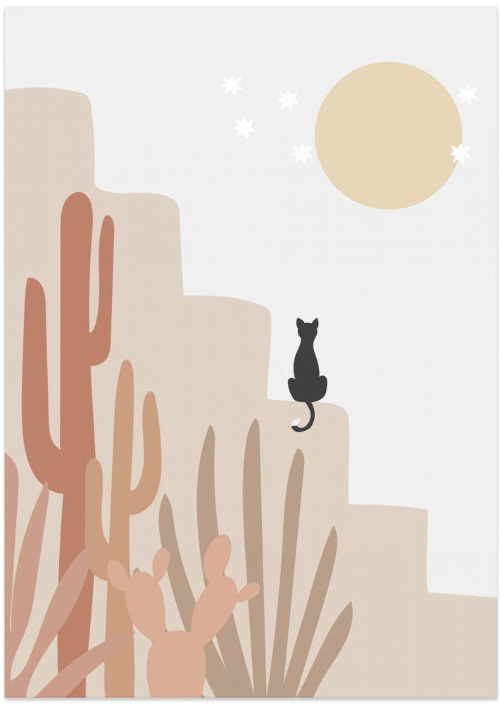Cat with Cactus