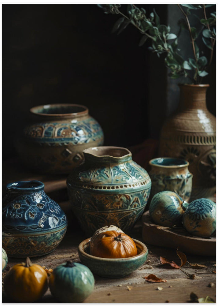 Ceramic Harvest Scene