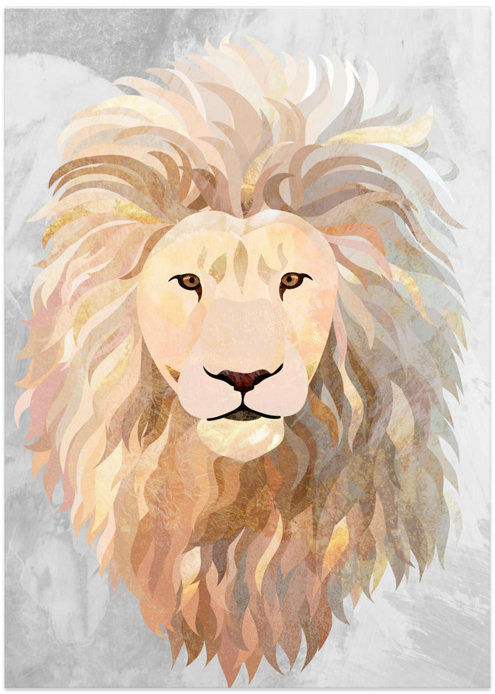 Golden lion portrait