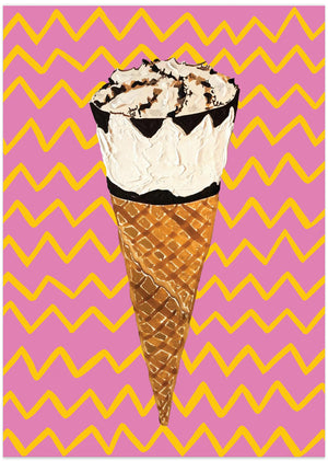 Art Prints of Cornetto Pink