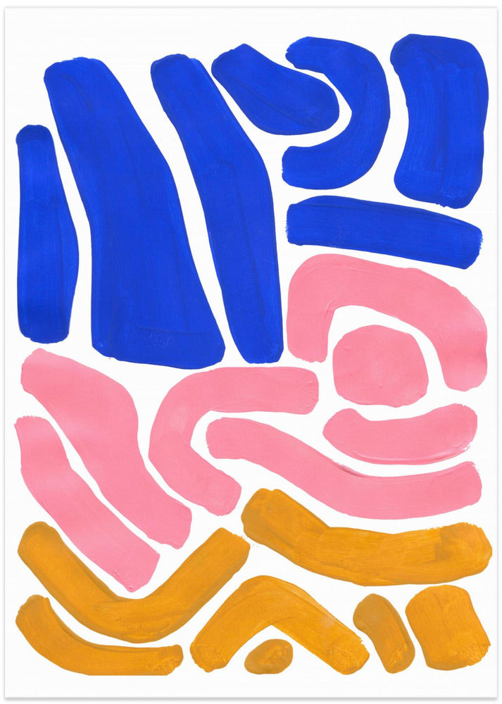 Art Prints of Pastel Tribal Maze