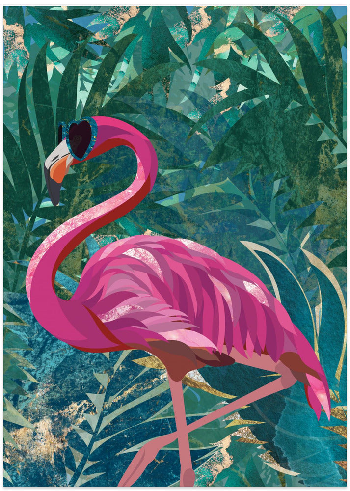Flamingo in the Jungle