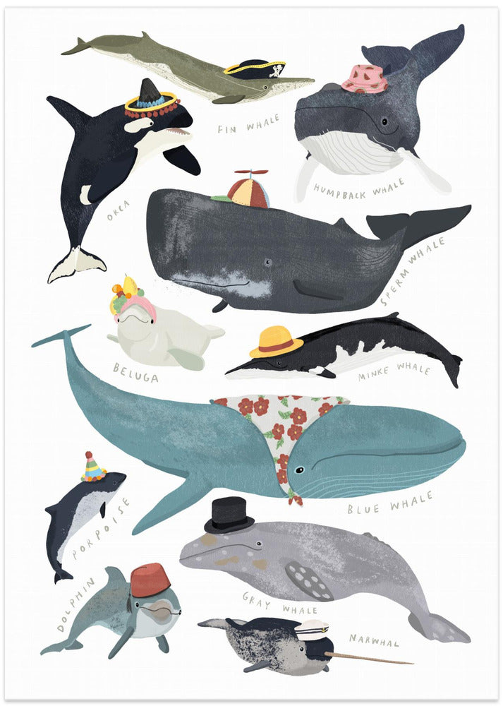 Whales In Hats