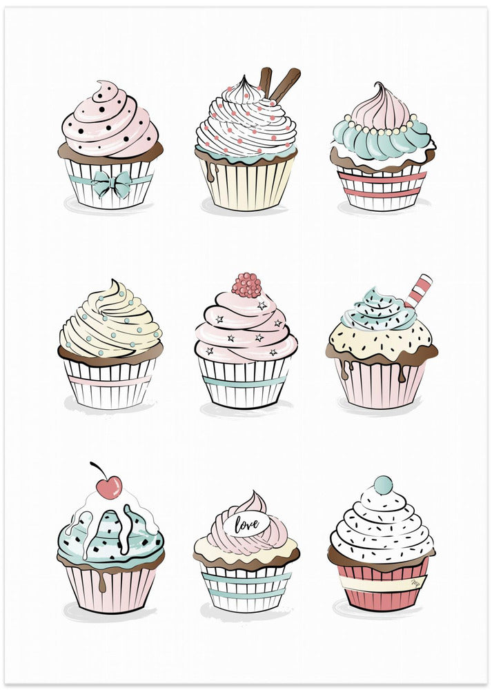 Art Prints of Cupcakes