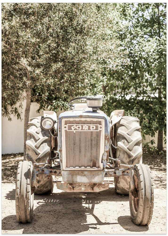 Rugged Tractor Scene
