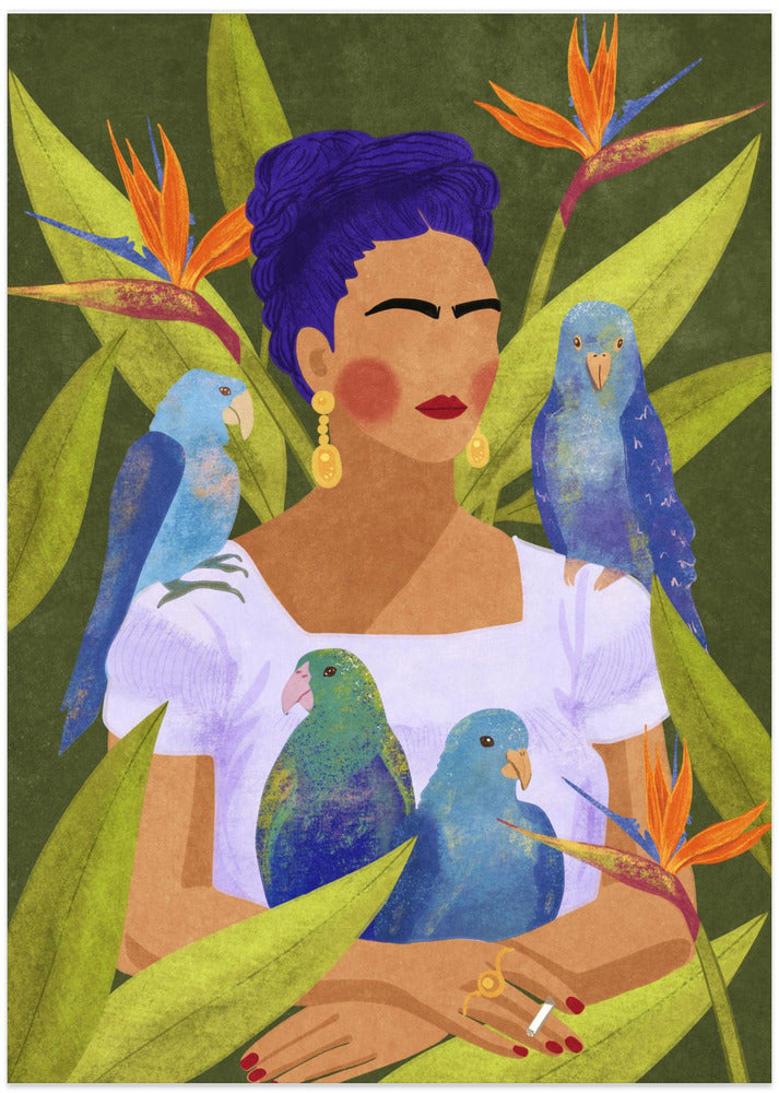 Frida and birds