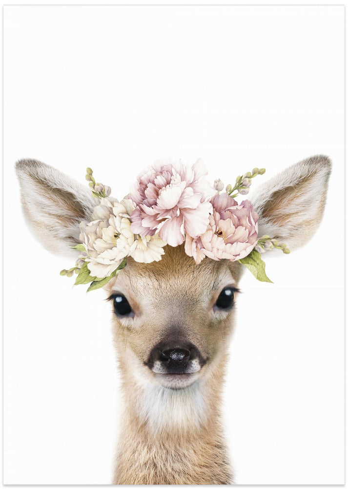 Floral Baby Deer