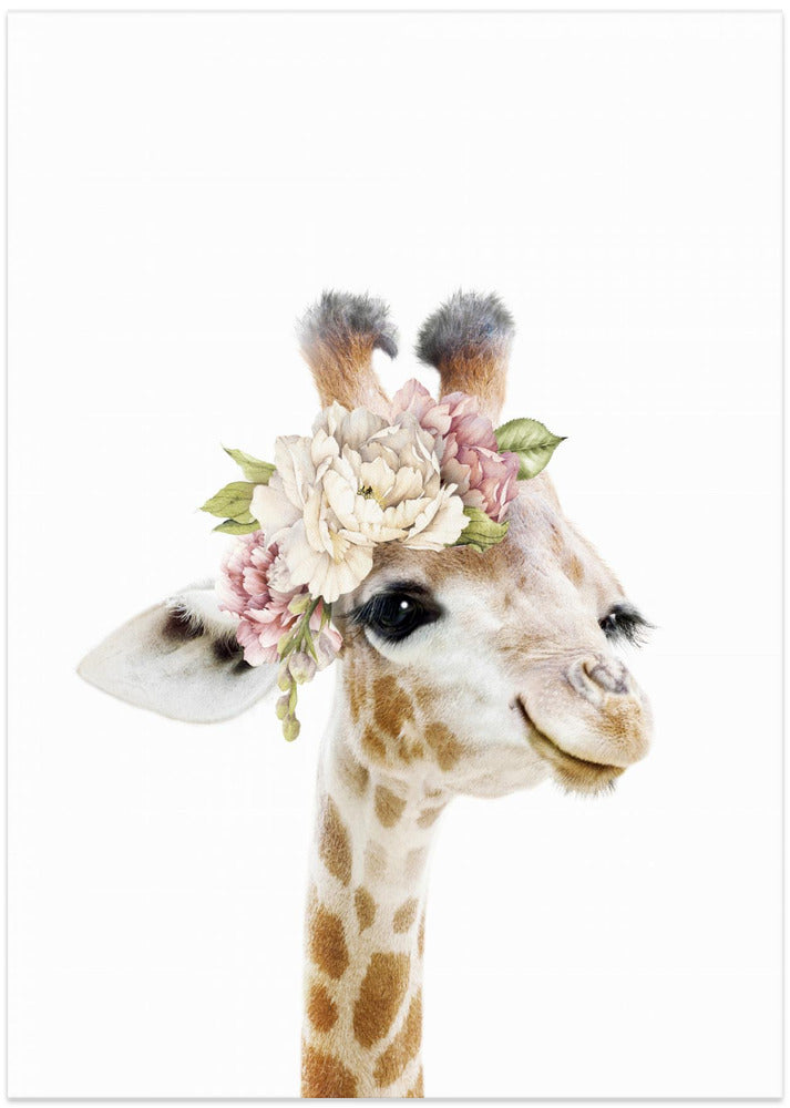 Floral Baby Giraffe