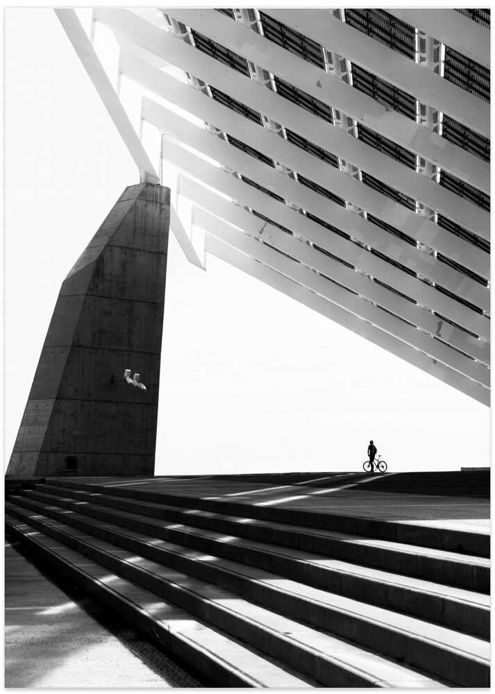 In the shadow of a solar power plant