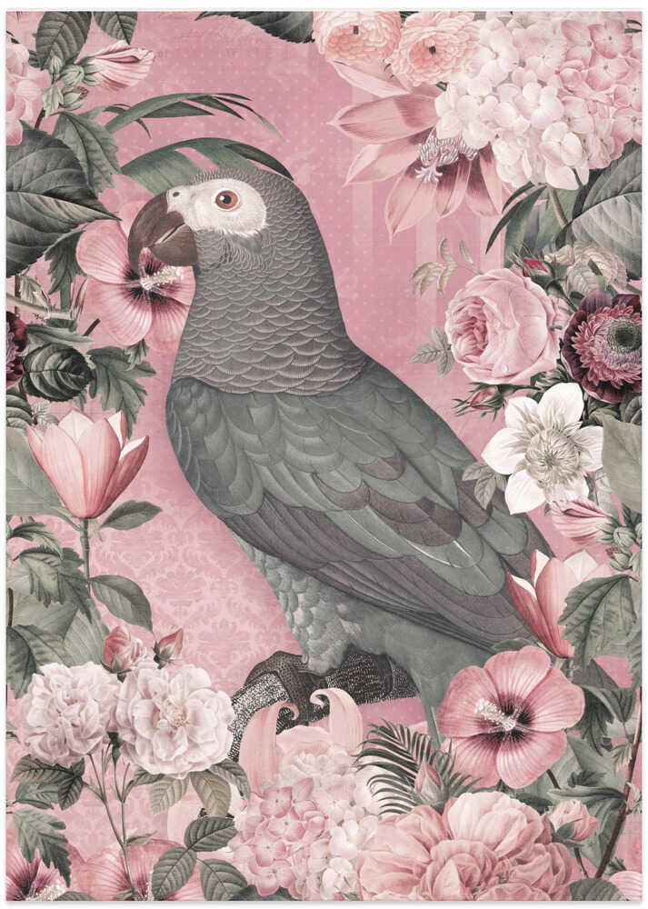 The Parrots Paradise Garden Pastel Pink