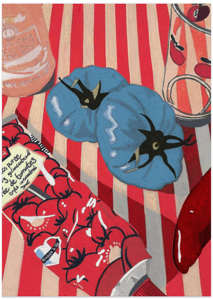 Art Prints of Blue Tomatoes