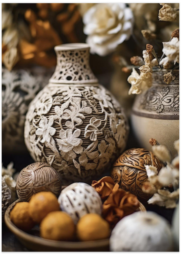 Ornate Floral Vessels