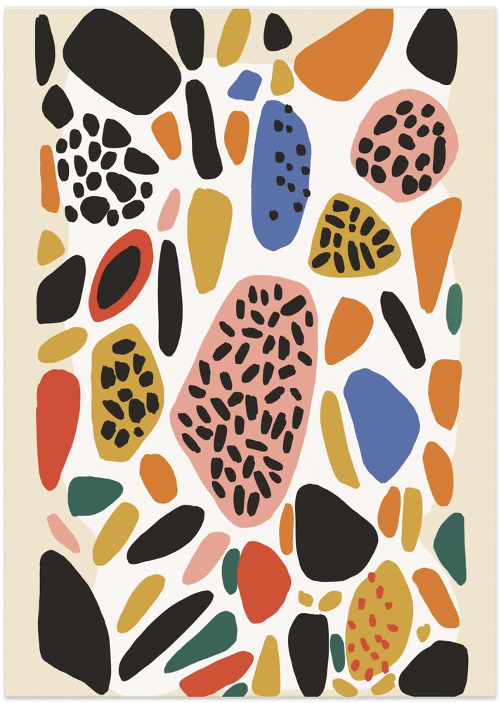 Vibrant Pebble Mosaic