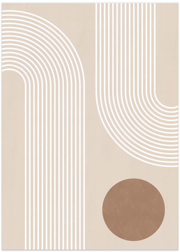 Beige Arc Poster