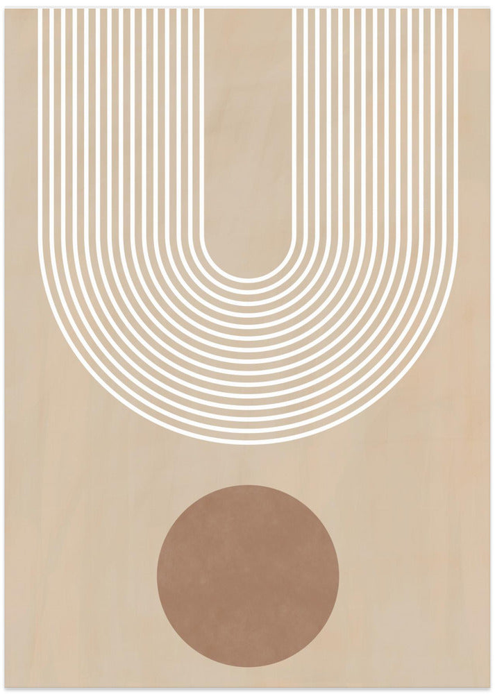 Beige Arc Poster