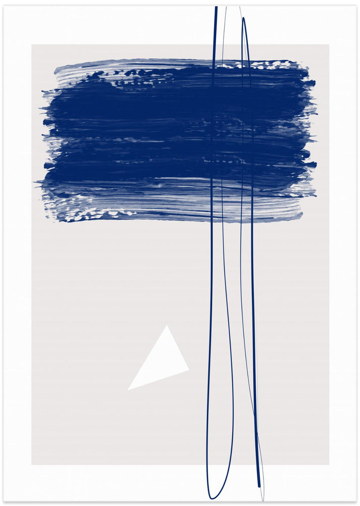 Bold Blue Brushstrokes