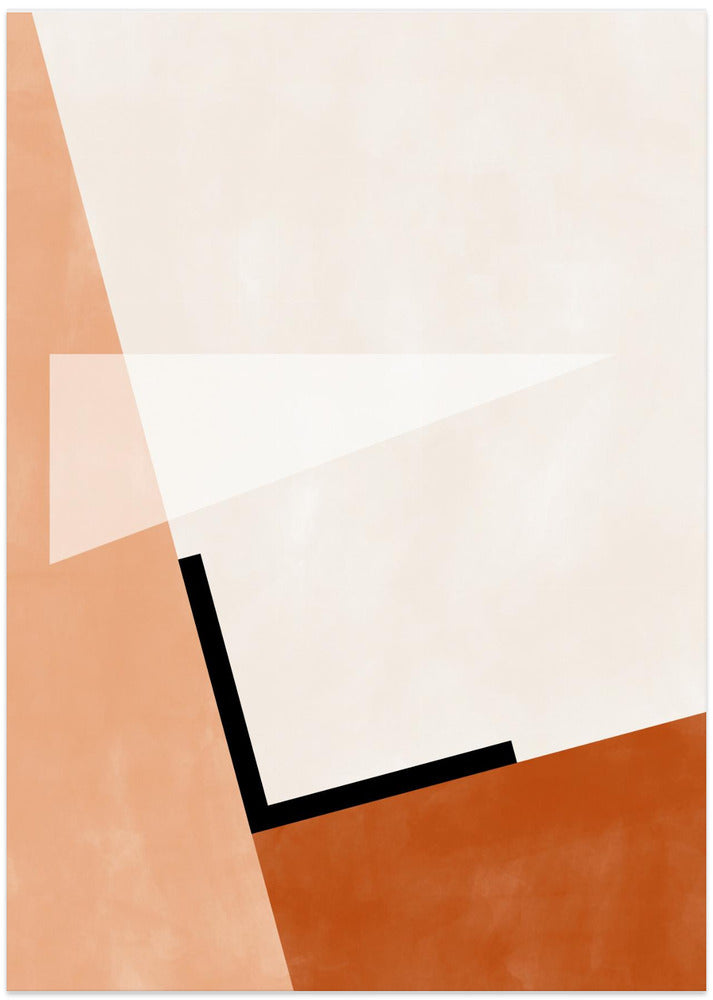 Abstract Geometric Art With Muted Tones