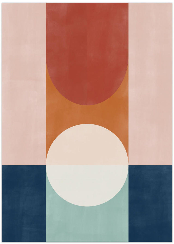 Abstract Design With Geometric Shapes