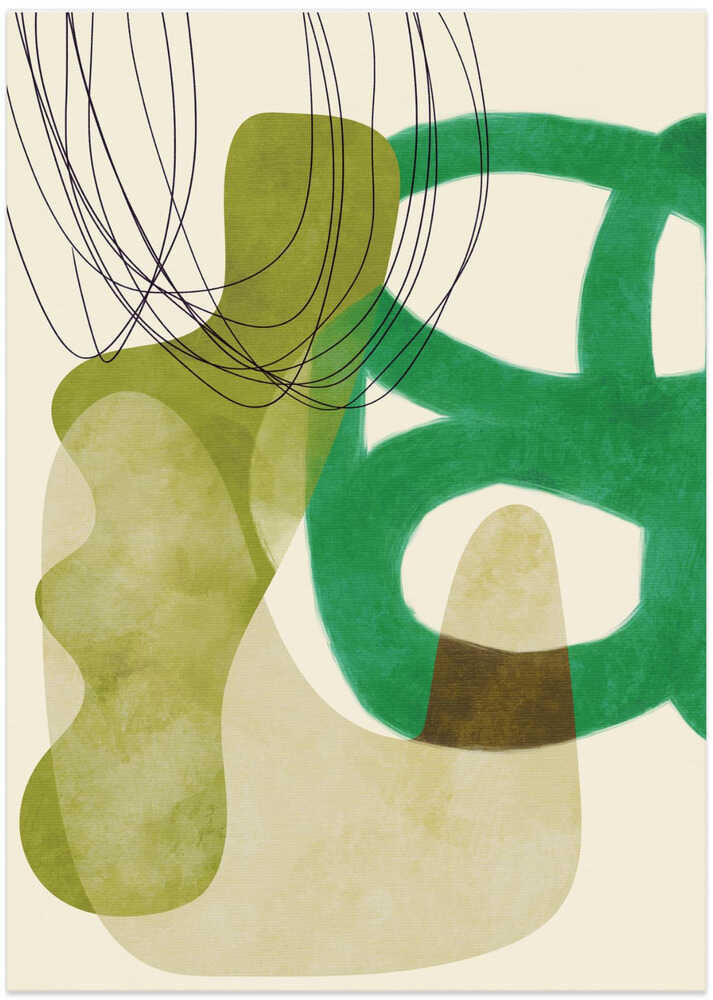 Painted Lines Green Tan Kopie