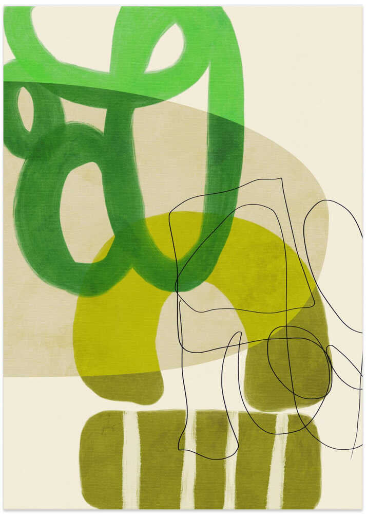 Painted Lines Green Tan 2 Kopie