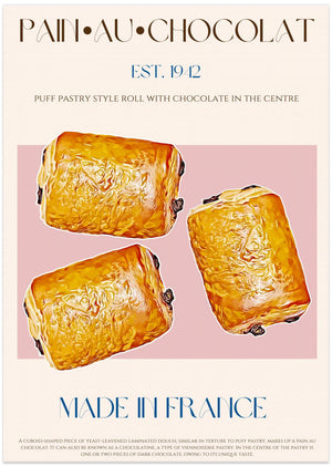 Art Prints of Pain Au Chocolat Print
