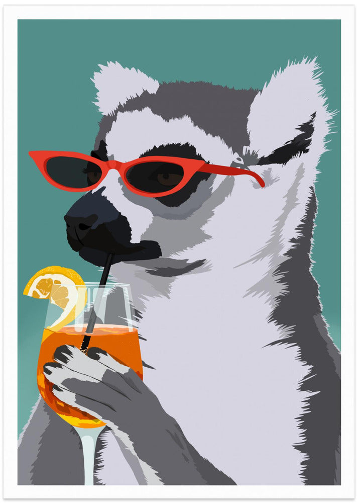 Jugdy Lemur with Drink