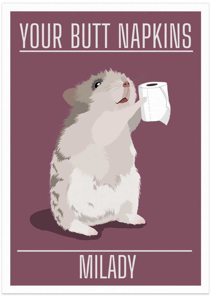 Your Butt Napkins MiLady