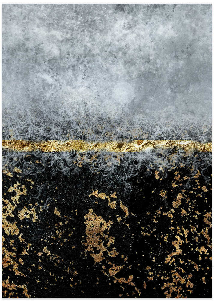 Gold Black Abstract
