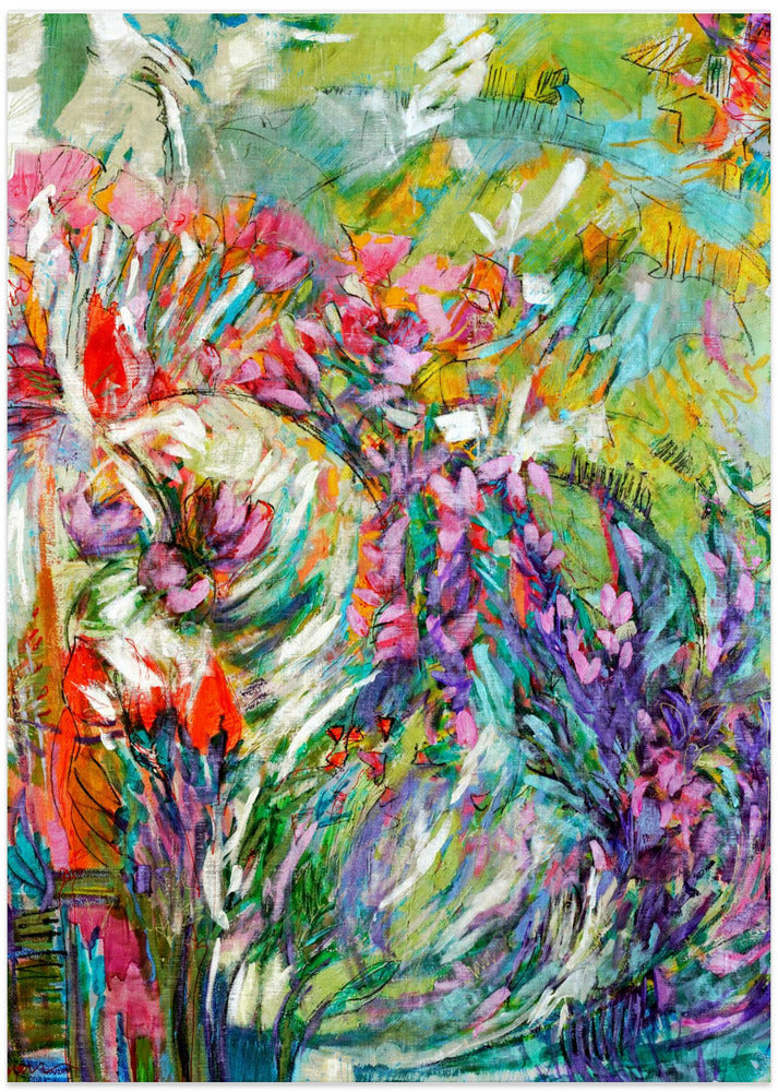 Pink Blossoms Abstract