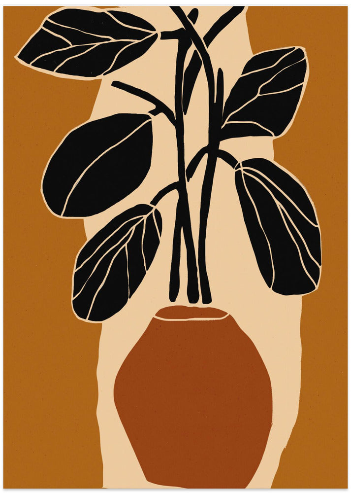 Bold Leaf Silhouette