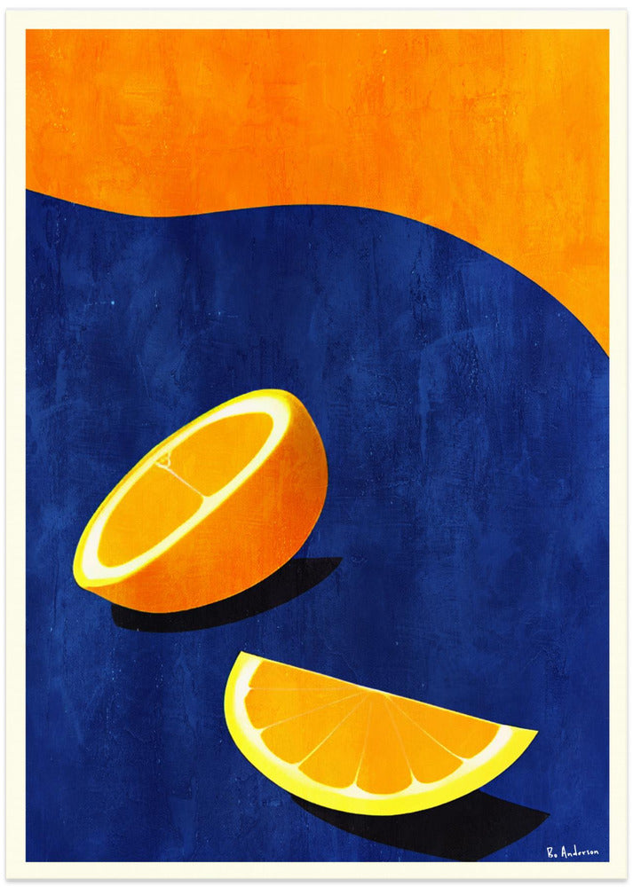 Art Prints of Petit Déjeuner, Deux Oranges